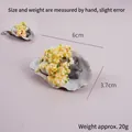 Realistic garlic grilled oyster keychain simulation food model 6x3.7cm PVC accessory - Less Garlic Oyster-Model