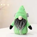 Green Halloween Frankenstein style plush gnome doll with long beard for holiday decor - Green (Frankenstein Style)
