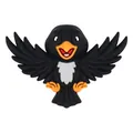 Cuenta de silicona 3D de cuervo negro para hacer joyas DIY y accesorios infantiles - Cuervo 3d