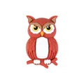 Linda cuenta de silicona de búho rojo en 3D para creación de joyas DIY y artesanías - Búho 3d