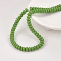 Detalle de cuentas de ábaco de vidrio verde de 5x8mm para creación de joyas - Nuevas Cuentas De Ábaco De Porcelana Verde N.° 4 [aproximadamente 80 Gramos Por Cuenta]