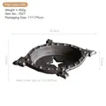 Vintage cast iron star soap dish tray with drainage, rustic garden bathroom decor - Star Hollow Rhombus Style (7527) / Dark Brown