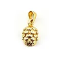 Detailed 18K gold plated pinecone shape pendant for DIY necklace and bracelet jewelry making - 1.7*1CM Pinecone (NAD09-6) / Pendant Only (No Chain)