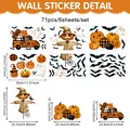 Set di 71 adesivi statici per finestre Halloween zucca e fantasma per decorazione - 20*30cm (Adesivo Statico) / Uv26y80794s_t: 6 Immagini