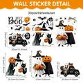Set of 30 Halloween electrostatic window stickers featuring cute ghosts and pumpkins in 6 sheets - 20*30cm (Static Sticker) / Uv26y80769s_t*9 Sheets