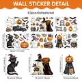 Set completo di 6 fogli di adesivi per finestre di Halloween con fantasmi e zucche - 20*30cm (Adesivo Statico) / Uv26y80816s_t*6 Fogli