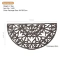 Zerbino vintage a semicerchio in ghisa con decorazioni a ricciolo per giardino - 1449 Cuscino Semicircolare A Forma Di Cuore Con Motivo Floreale