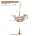American style wooden bird wind chime ornament with retro metal bell measurements - Bird Wind Chime Pendant