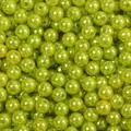 High-quality 4mm lime green pearlescent acrylic round beads for DIY jewelry making - 4mm 29g/Pack (Approx. 1000 Pcs) / Green