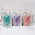 Lot de trois dévidoirs de colle à points colorés de 4m pour papeterie et loisirs - Comme Illustré Sur La Photo ; Ruban Adhésif À Picots 4 Mètres * 5 Mm (prix Unitaire)