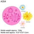 Roze siliconen vorm madeliefje voor fondant taartdecoratie en DIY chocolade maken - Nr. 2 (10.5*10.5*1.5cm) / Roze