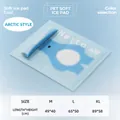Alfombrilla refrescante para mascotas con diseño de oso polar y almohada a juego - M / Azul Ártico Con Almohada Azul