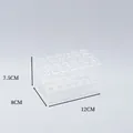 Transparent acrylic display rack for pens and eyebrow pencils with dimensions 12x8x7.5cm - Style A 24-Hole Pen Rack