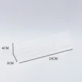 Professional clear acrylic pen display rack with dimensions 24x5x6cm for desk storage - Style D Single Layer 24-Hole Pen Rack