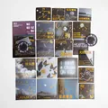 Moon and stars gold foil washi stickers for DIY scrapbooking journal decoration - Bright Starry Fields