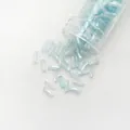 Premium iridescent light blue 6mm glass tube beads for DIY jewelry making and crafts - 10# One Box Contains 10g / Universal Specification