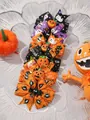 Lot de barrettes à cheveux Halloween avec motifs citrouille fantôme et araignée faits main - Grand Ensemble Complet (6B)