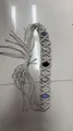Ceinture bohème en macramé tissé à la main avec accents de pierres colorées beige - 56-58cm / Style Tressé à Glands et Pierres Multicolores (AB345) / Beige