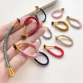 Hand-woven colorful rope Vajra knot ring for DIY keychains and hanging ornaments - Mixed Random
