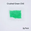 Small 2g pack of PVC simulated green pepper flakes for DIY miniature food art crafts - Green Chili Flakes (2g)