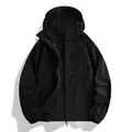 Lightweight black American style hooded sun protection jacket for women's outdoor wear - S / Tops / Dark Black