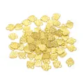 DIY heart-shaped alloy charms with 'made with love' engraving for jewelry making. - Imitation Gold Color / 12*10mm / 0.6g