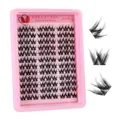 Individual cluster eyelashes 108pcs set with C-curl for natural volume lash extension - Spiked Style 1 (DIY-SET-654)