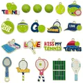 Variété de breloques en émail sur le thème du tennis pour la création de bijoux DIY. - 18 Types D'huiles Mélangées (20 Gouttes) Pour Le Tennis Sportif - 286 G - Sn1765