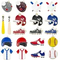Sélection de breloques en émail de haute qualité sur le thème du baseball, designs variés - Assortiment De 20 Balles De Baseball/softball/baseball Huilées - 20 Types Différents 1 De Chaque - 356 G - Sn1767
