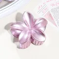 Elegante pinza per capelli a forma di fiore di frangipane rosa perlato per acconciature - Polvere Colorata Per Galvanica