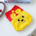 Süße Hunde-Weste im Puuh-Bär-Stil mit Stickerei und D-Ring für kleine Hunde und Katzen - Cartoon-blumenknospenweste – Roter Und Gelber Bär / XS-Brust 30cm, Länge 20cm (ca. 1-1,5kg)