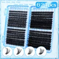 Professional 624pcs individual cluster eyelashes set with 9-16mm mixed lengths and D curls - DIY-JMS-341