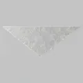 Elegant white embroidered lace triangle scarf with delicate paisley patterns for women - Paisley Embroidery Style (SJJ117-03) / Beige / 135*50cm