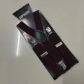 Bretelle elastiche bordeaux regolabili a forma di Y con clip metalliche robuste - Per Bambini - 15 Viola-rosso (65 Cm)