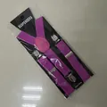 Bretelle a Y elasticizzate viola regolabili con clip in metallo per adulti e bambini - Per Bambini - 21 Rosa Chiaro (65 Cm)