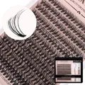 Σετ επέκτασης βλεφαρίδων DIY με τουφάκια D curl κόλλα σφραγιστικό και τσιμπιδάκι - Diy-tzyw-077【συστοιχίες 30d/240】