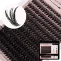 Set professionale di extension ciglia individuali DIY con D-curl e colla bond - Diy-tzyw-079 [50d/240 Cluster]