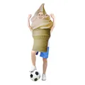 Funny realistic ice cream cone costume for kids Halloween and stage performance - One Size / Tops / Ice Cream Style (TD-1088)
