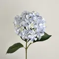 Tallo de hortensia artificial azul realista impreso en 3D para decoración de hogar y bodas - Azul claro