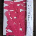 Rosa glitzerndes Happy Birthday Banner Girlande für Baby Geburtstagsparty Deko - Altes Skript Happy Birthday - Pfirsichglitzer