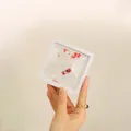 Square white PE film jewelry suspension display box held in hand for ring storage - L012-9cm White Box; Transparent Small Square Box; Transparent Small Square Box