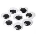 Lot de yeux mobiles adhésifs noir et blanc pour le bricolage de jouets et projets créatifs - Environ 30 Mm De Diamètre 30 Pièces Par Paquet