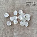 Perles de pétales de fleurs en acrylique perlé blanc pour bijoux et accessoires de cheveux - 3#【17*15mm】