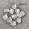Pétales de fleurs en acrylique irisé pour la fabrication de bijoux DIY et accessoires - 4#【25*21mm】