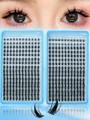 Set extensiones de pestañas DIY 547 racimos con curva C para mirada estilo manga - Diy-tz526 [384 Grupos]