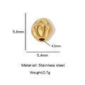 Perla distanziatrice scanalata in acciaio inox dorato 5,6x5,4mm per gioielli fai da te - HP0125G13 / Prezzo Unitario (galvanizzazione Sottovuoto Mantenimento Del Colore)
