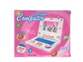 Educational pink kids simulation laptop toy featuring light music and ladybug mouse - Simulation Computer Style 1