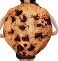 Costume de biscuit aux pépites de chocolat réaliste pour les fêtes d'Halloween et les jeux - Enfant / Style Cookie (PD-1060)