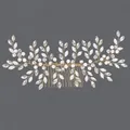 Peigne à cheveux de mariée fait main avec perles et cristaux élégants pour mariage - Brosse À Cheveux Polyvalente De Luxe Dorée Hs-j6161g