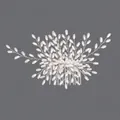 Peigne à cheveux de mariée en fil d'argent fait main avec perles blanches élégantes - Brosse À Cheveux Polyvalente Silver Pearl Hs-j7058s